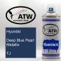 Preview: Hyundai, Deep Blue Pearl Metallic, TJ: 400ml Sprühdose, von ATW Autoteile West.